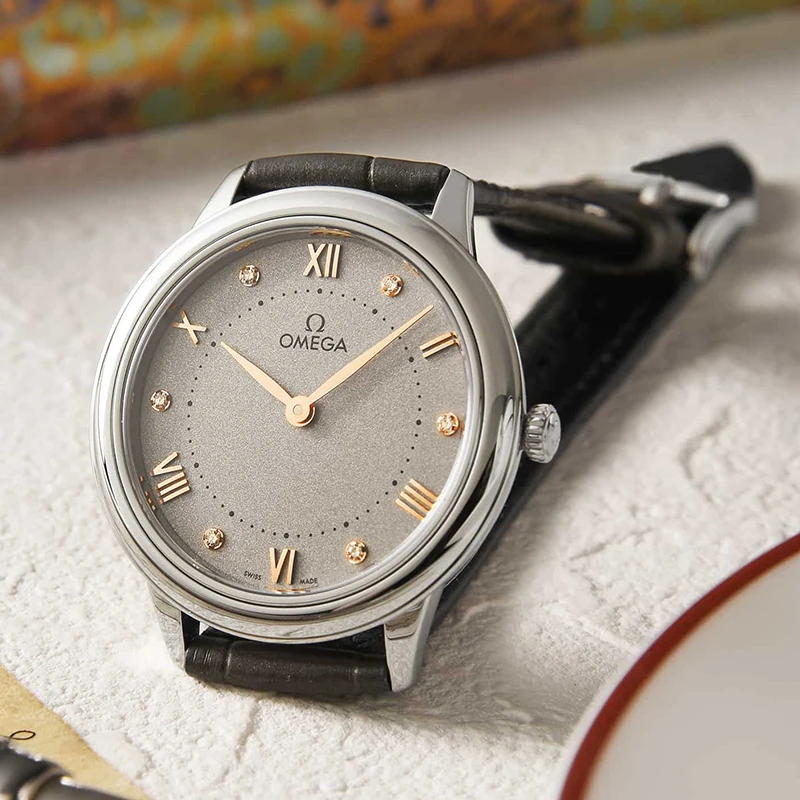 99新 Omega/欧米茄 碟飞/精钢/石英女表434.13.30.60.56.001手表