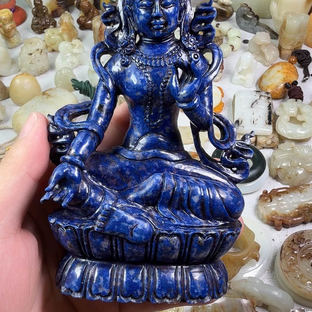 青金石未镶嵌摆件把件佛像的