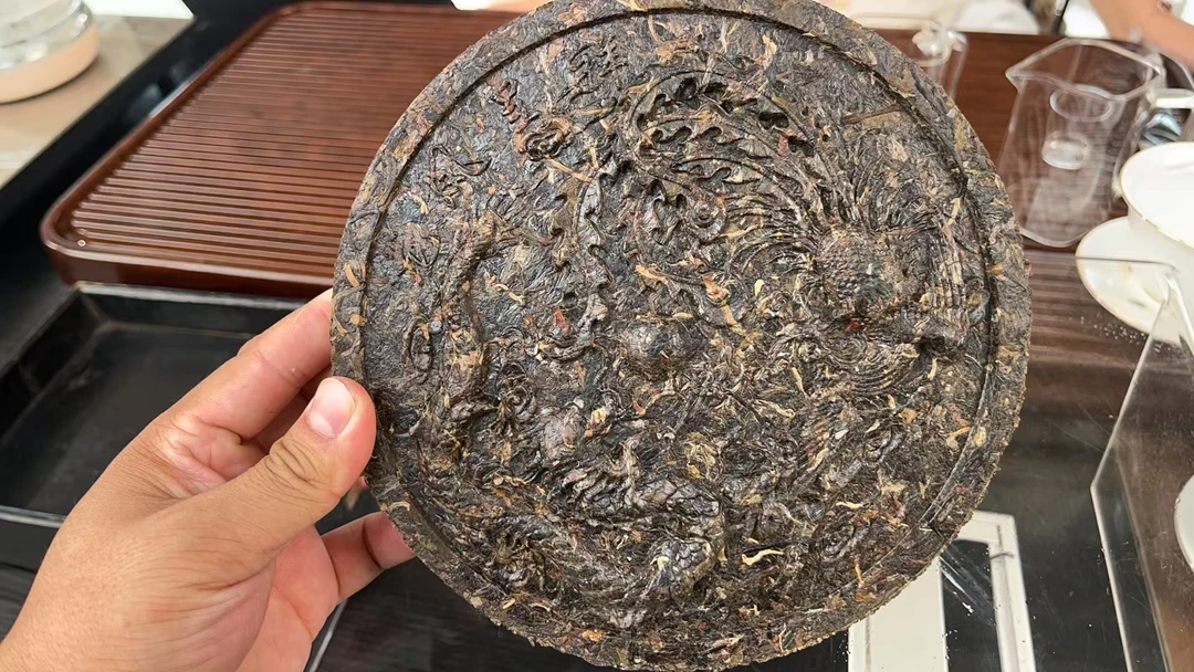 工艺精品【大鱼福利】 迎客松500克   龙凤呈祥500克  饼茶