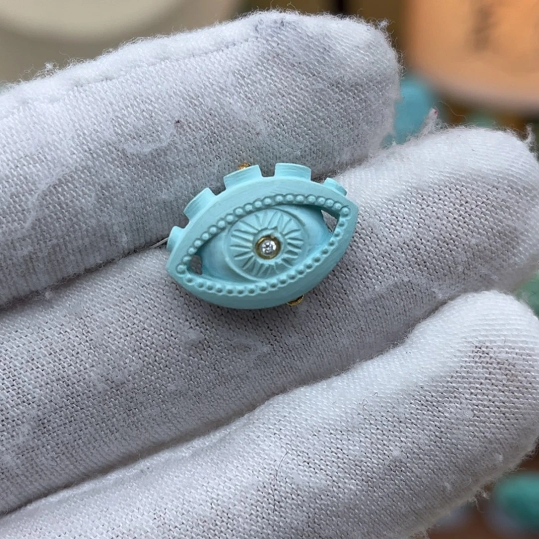 绿松石未镶嵌荷鲁斯之眼编号69