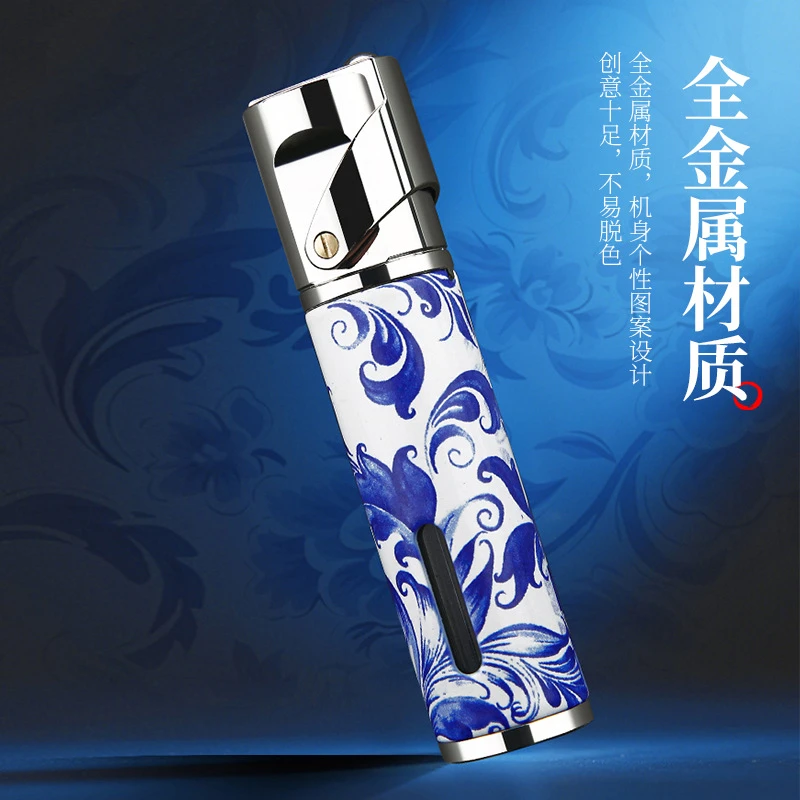 百诚新款防风直冲个性创意充气雪茄艾灸点火器