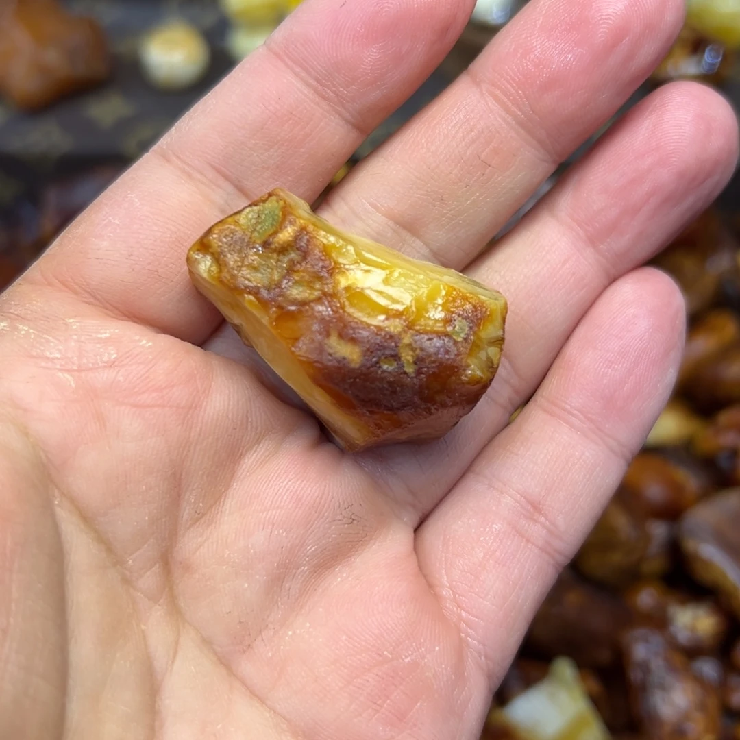 人***梦定制琥珀未镶嵌马蹄珠