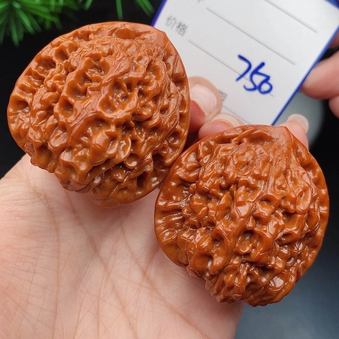 文玩核桃把件43官帽750