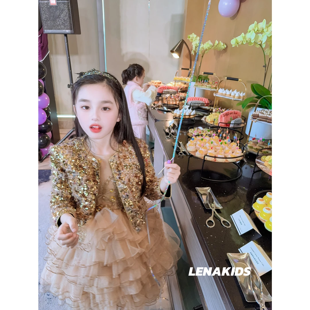 Lenakids【现货小香轻奢外套】洋气时髦女宝重工25021006