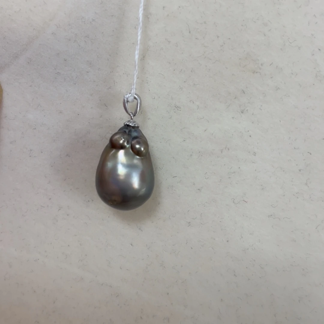 【闪购商品】银S925镶嵌颈饰海水珍珠