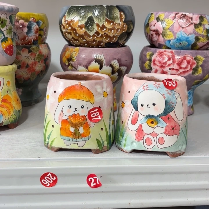 景德镇手绘花盆姚辰上新7/9