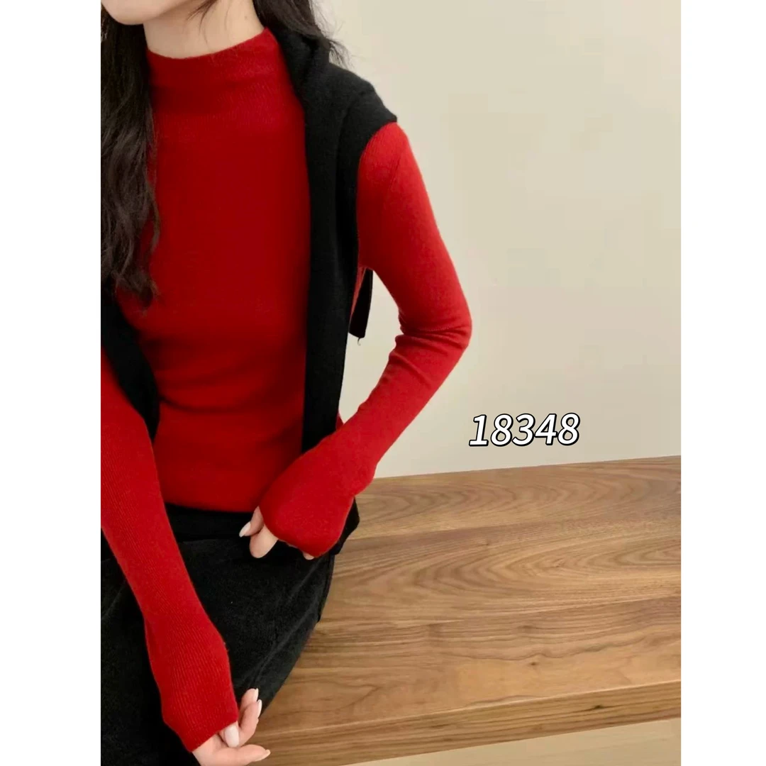 18348（部分无水洗唛介意慎拍）CHUXUN净版半高领打底针织衫