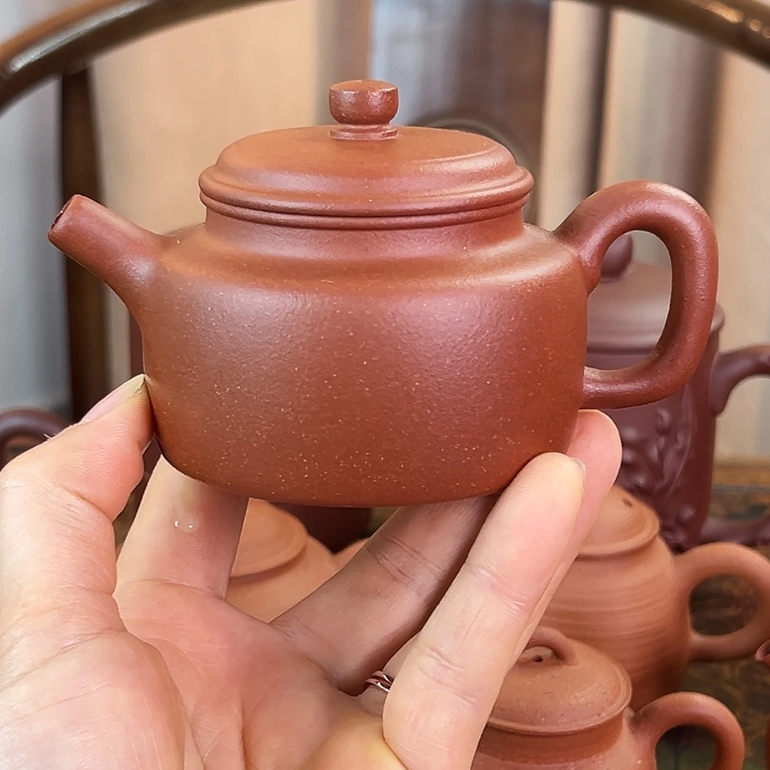 茶壶紫砂精品原矿 德钟 红降坡泥 170cc