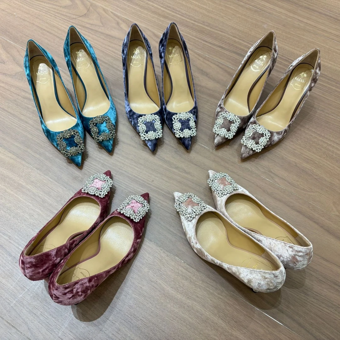 MIDITU/米蒂图 【众星集合】 2026年春季新款羊皮尖头高跟鞋