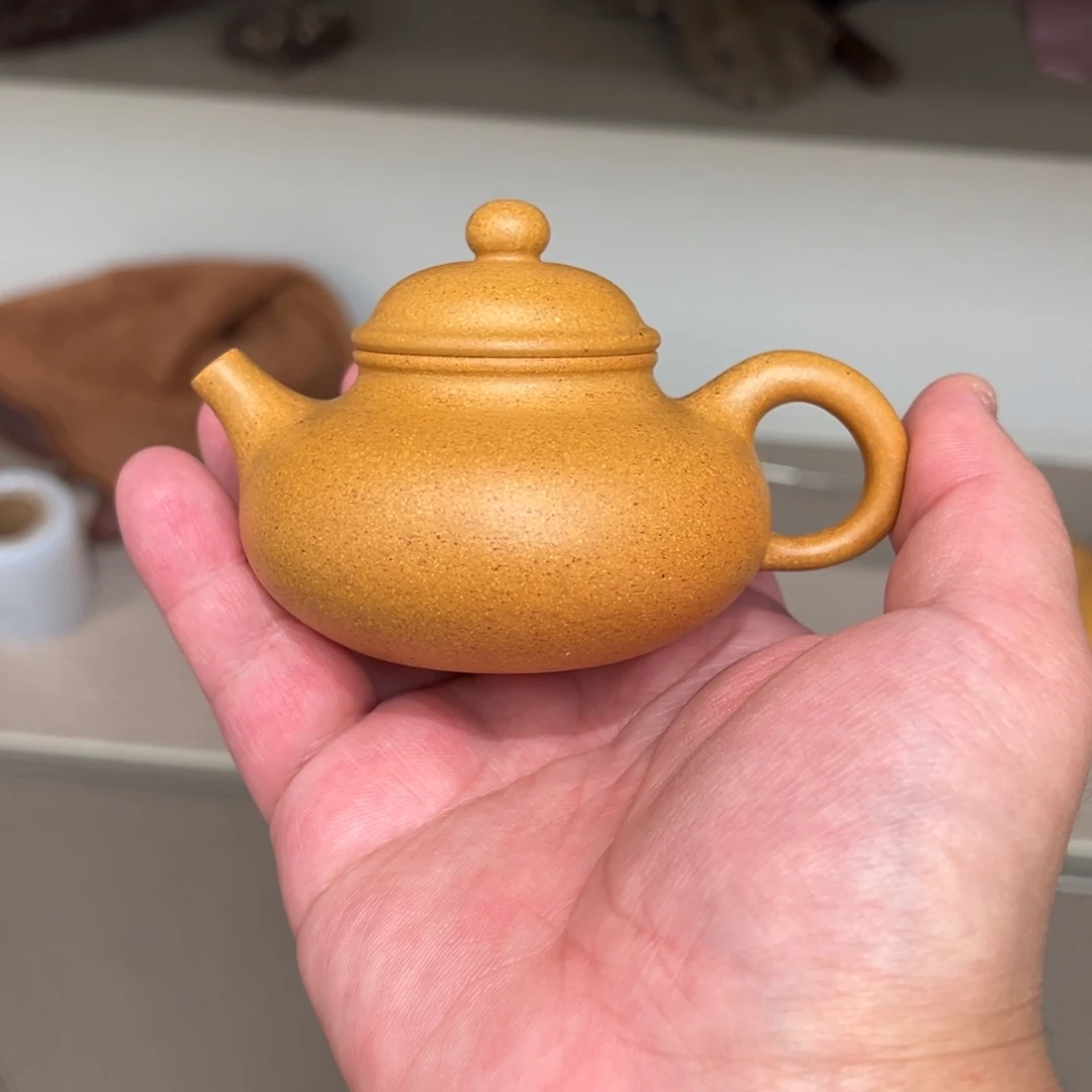 紫砂茶壶100cc黄金段容天