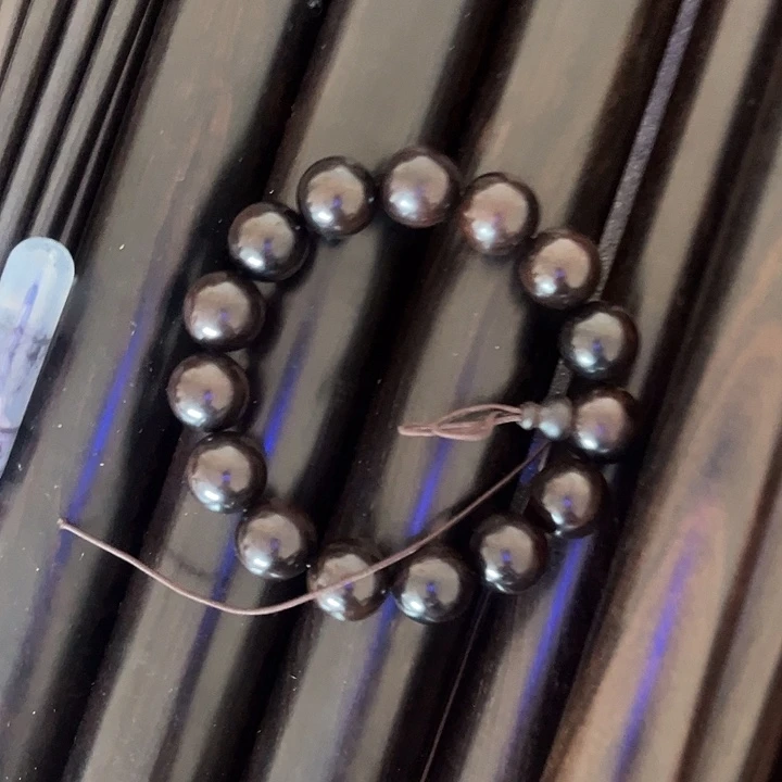 张***资黑酸枝木类紫光檀1.5手串