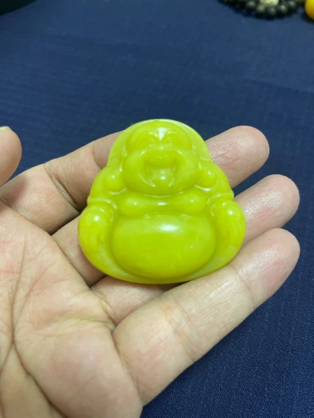 精美玉石大佛公挂件