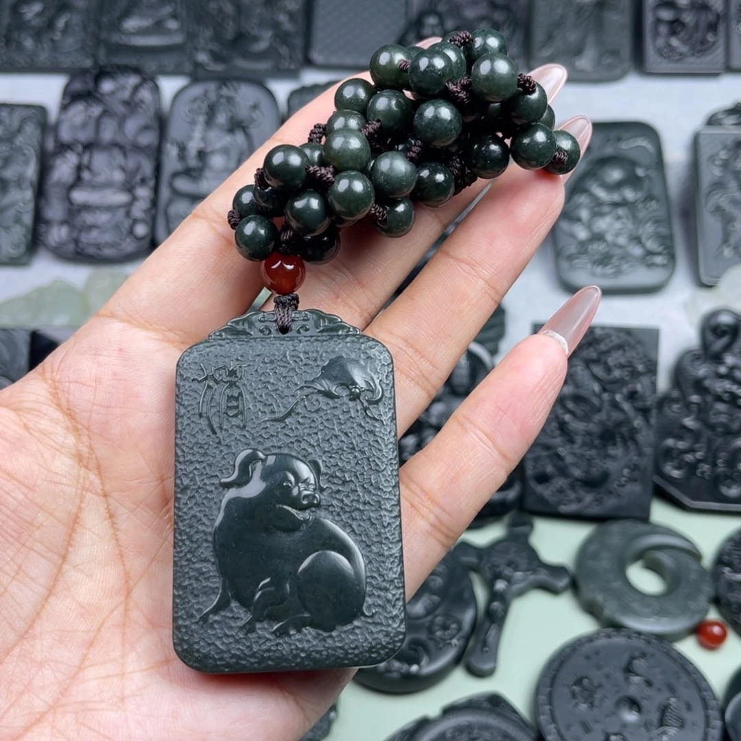 和田玉未镶嵌颈饰