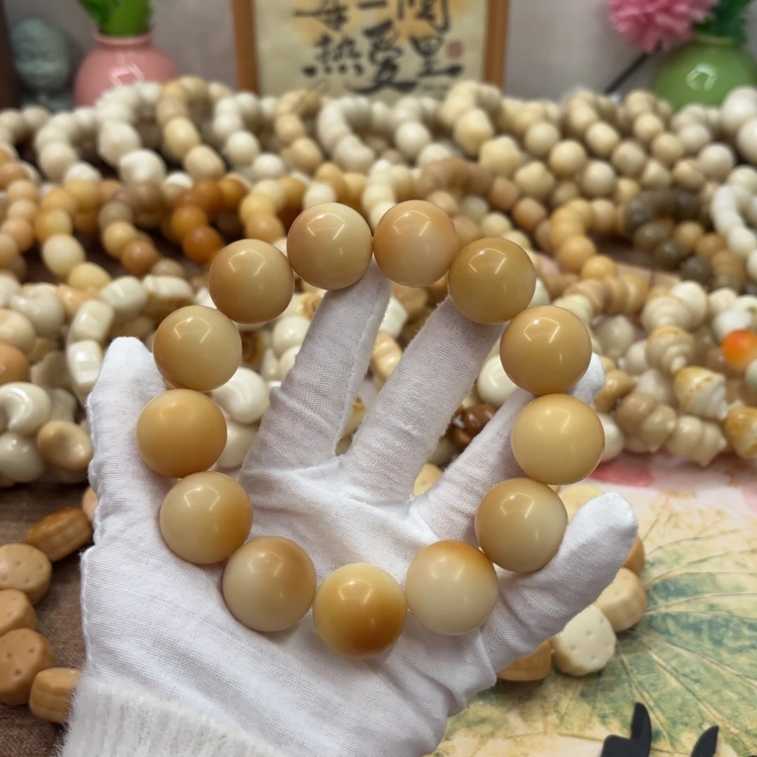 菩提根/象牙果吊坠22干磨瑕疵落地果圆珠332