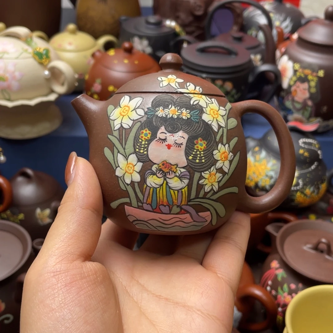 海***园茶杯紫砂紫砂主人杯160cc