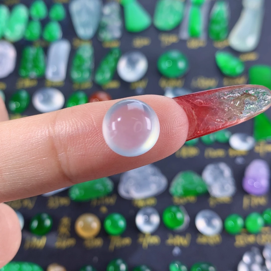 翡翠颈饰未镶嵌纯天然缅甸翡翠A货