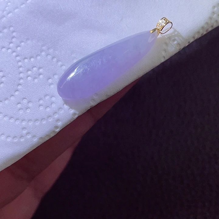 颈饰18K金镶嵌翡翠翡翠