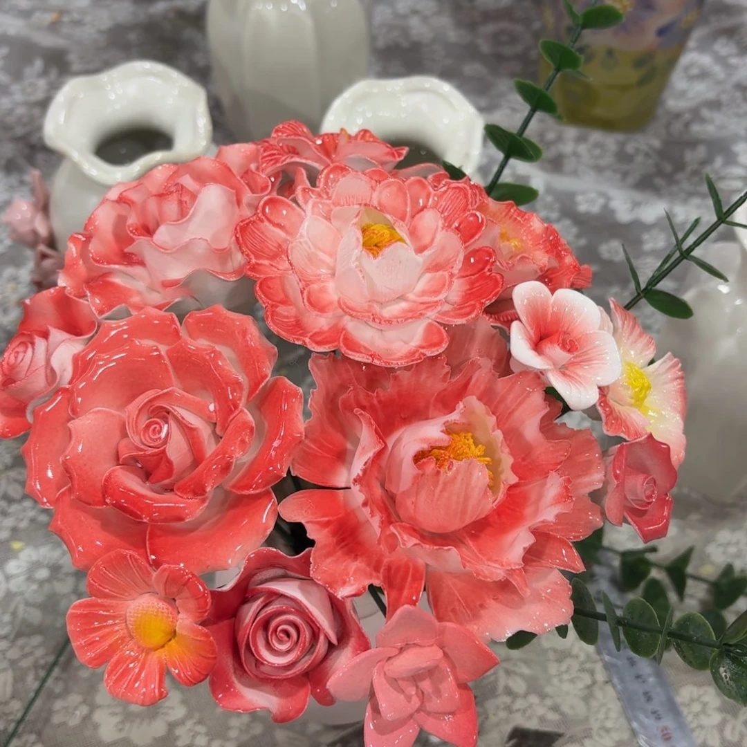 陶瓷花拍满20发货退款来的