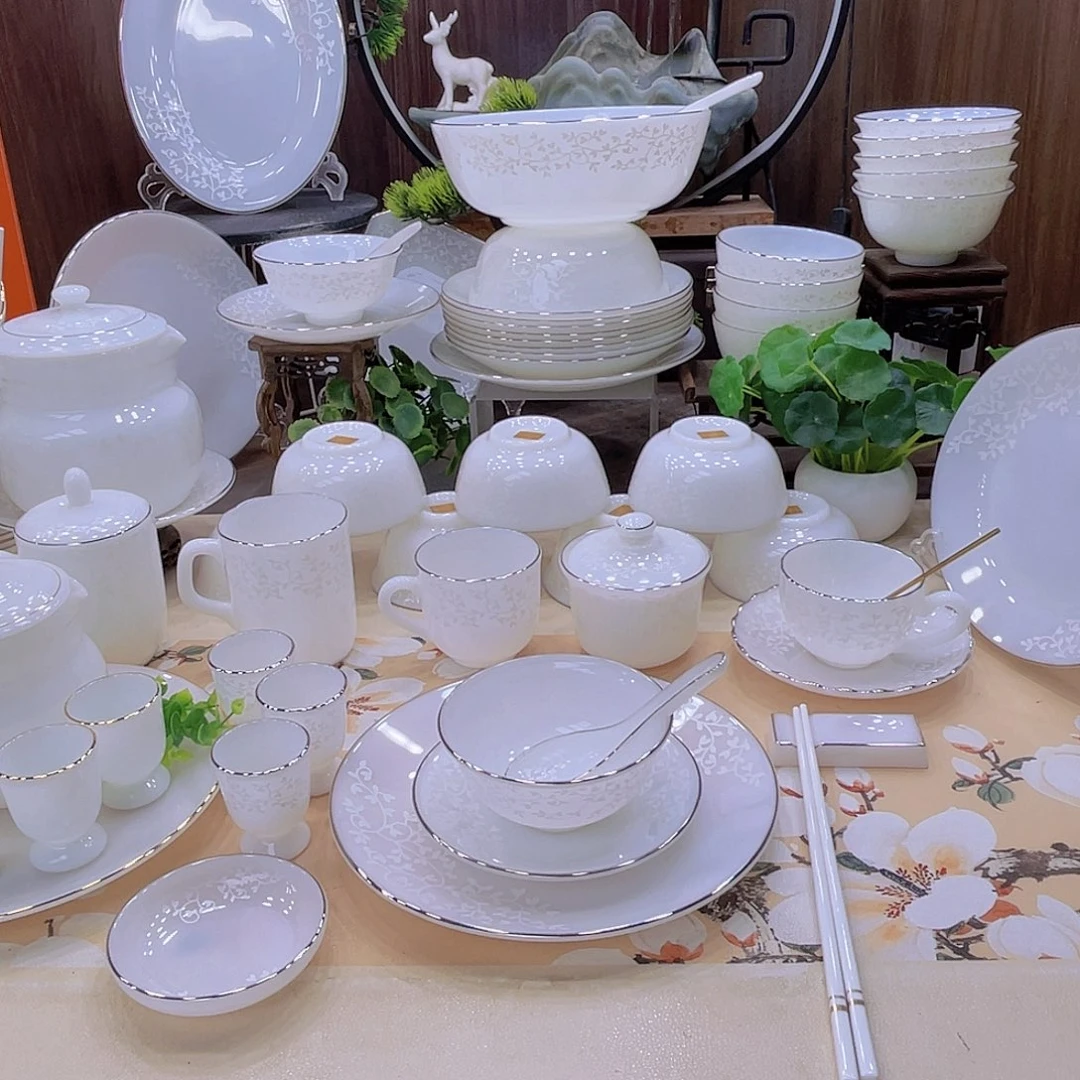 玉瓷景德镇暗香套装