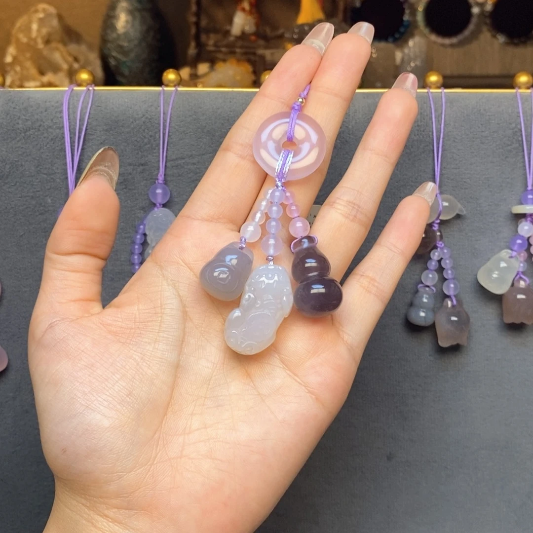 玛瑙/玉髓未镶嵌车挂挂件