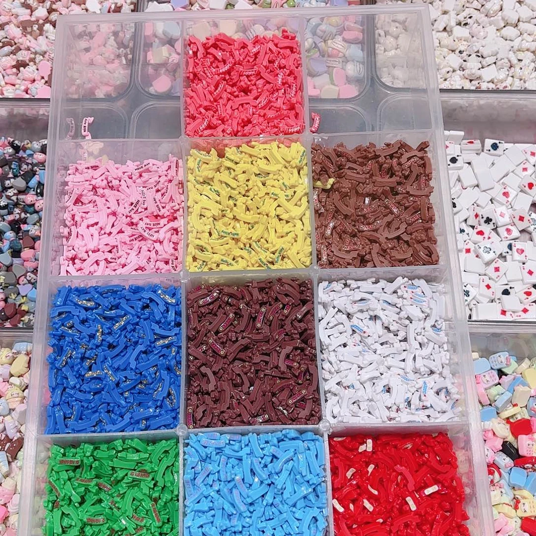 树脂想念金粉迷你飘带字牌100