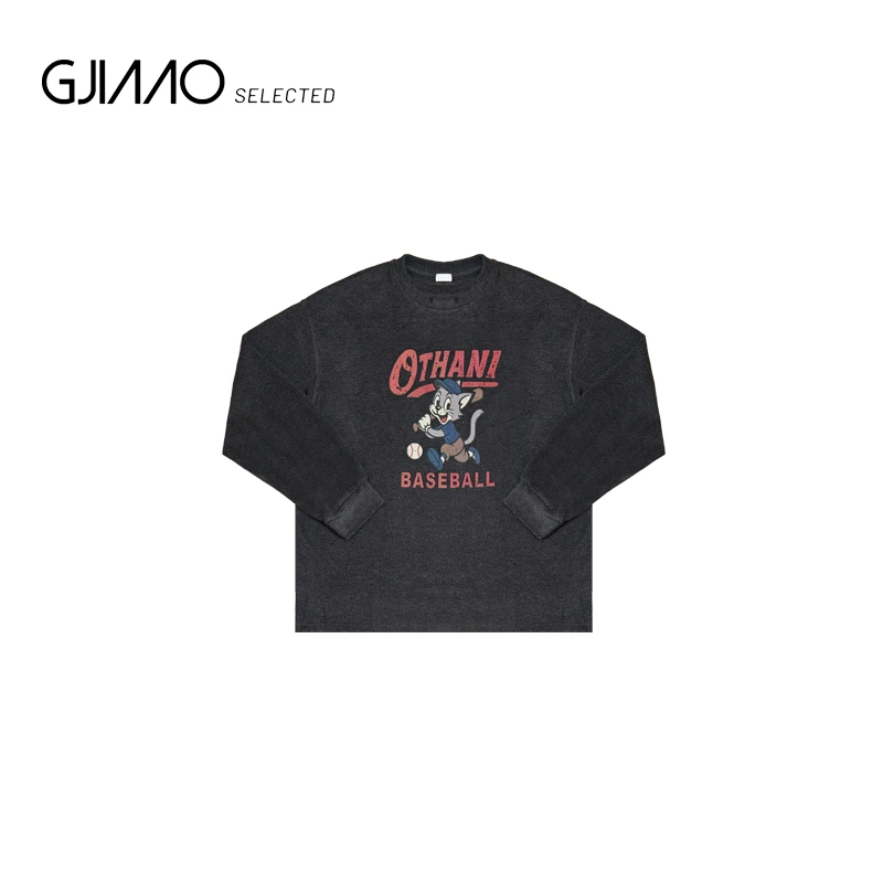 1887 字母猫长袖T恤