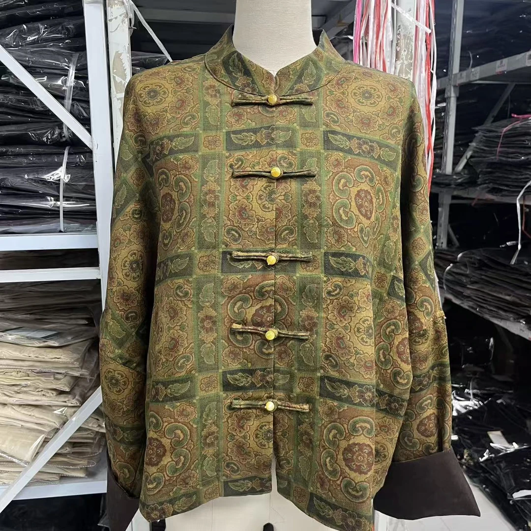 XN2025秋冬新款宝象花立领上衣短外套上衣 2522-20