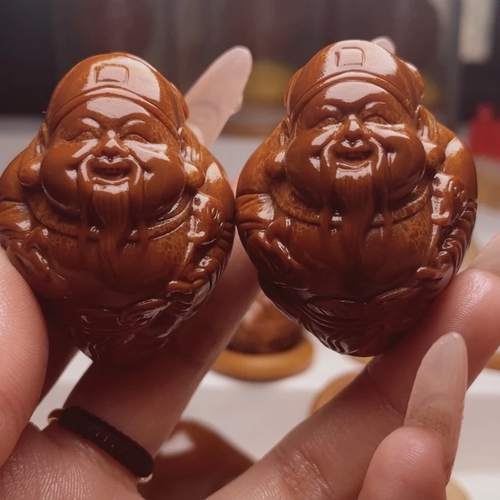 手串/手链橄榄核财神一对