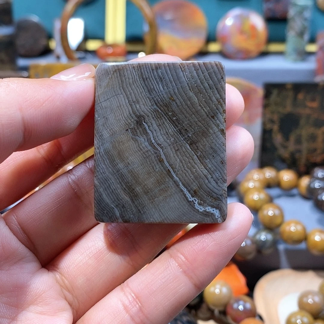 硅化玉天然北票硅化玉牌子未镶嵌