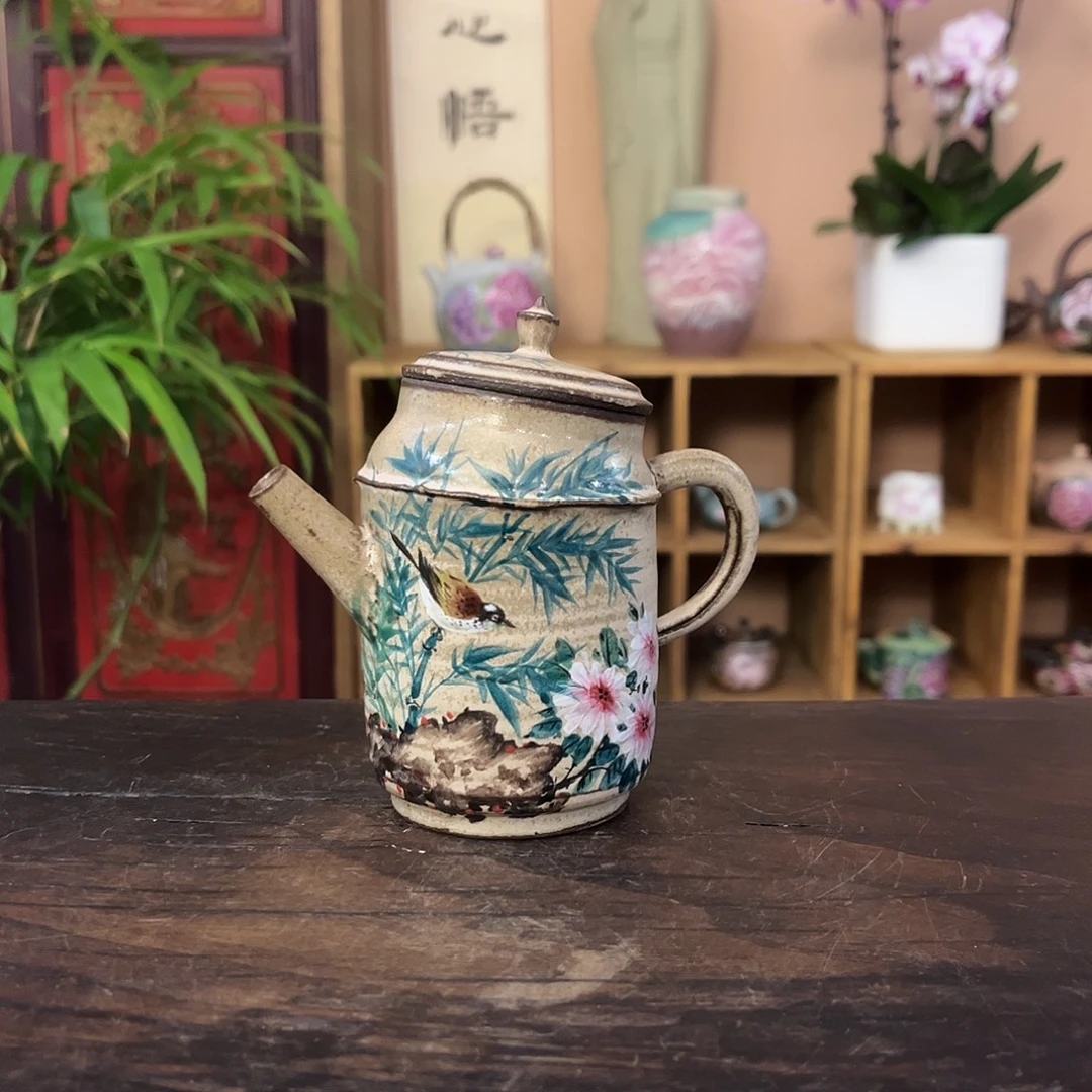 景德镇纯手工手绘柴烧