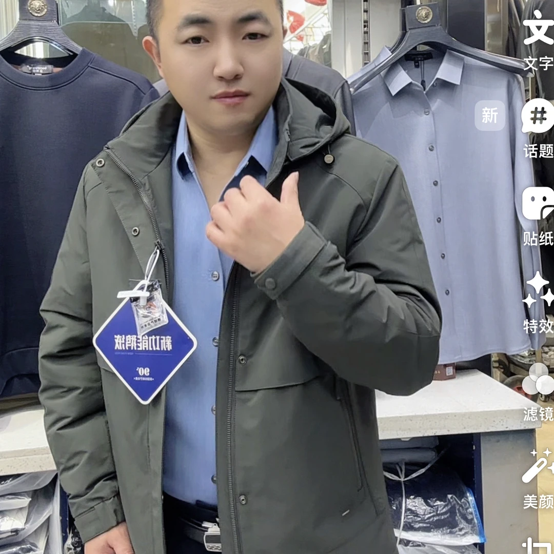 休闲鹅绒羽绒服886（派克）