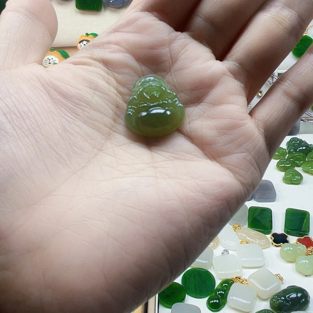 骨***家吊坠(不含链)未镶嵌和田玉