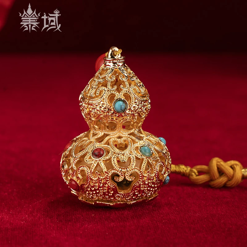 泰域《花丝葫芦挂件》门对门客厅卧室车挂玄关吉祥中国风挂饰B2-664