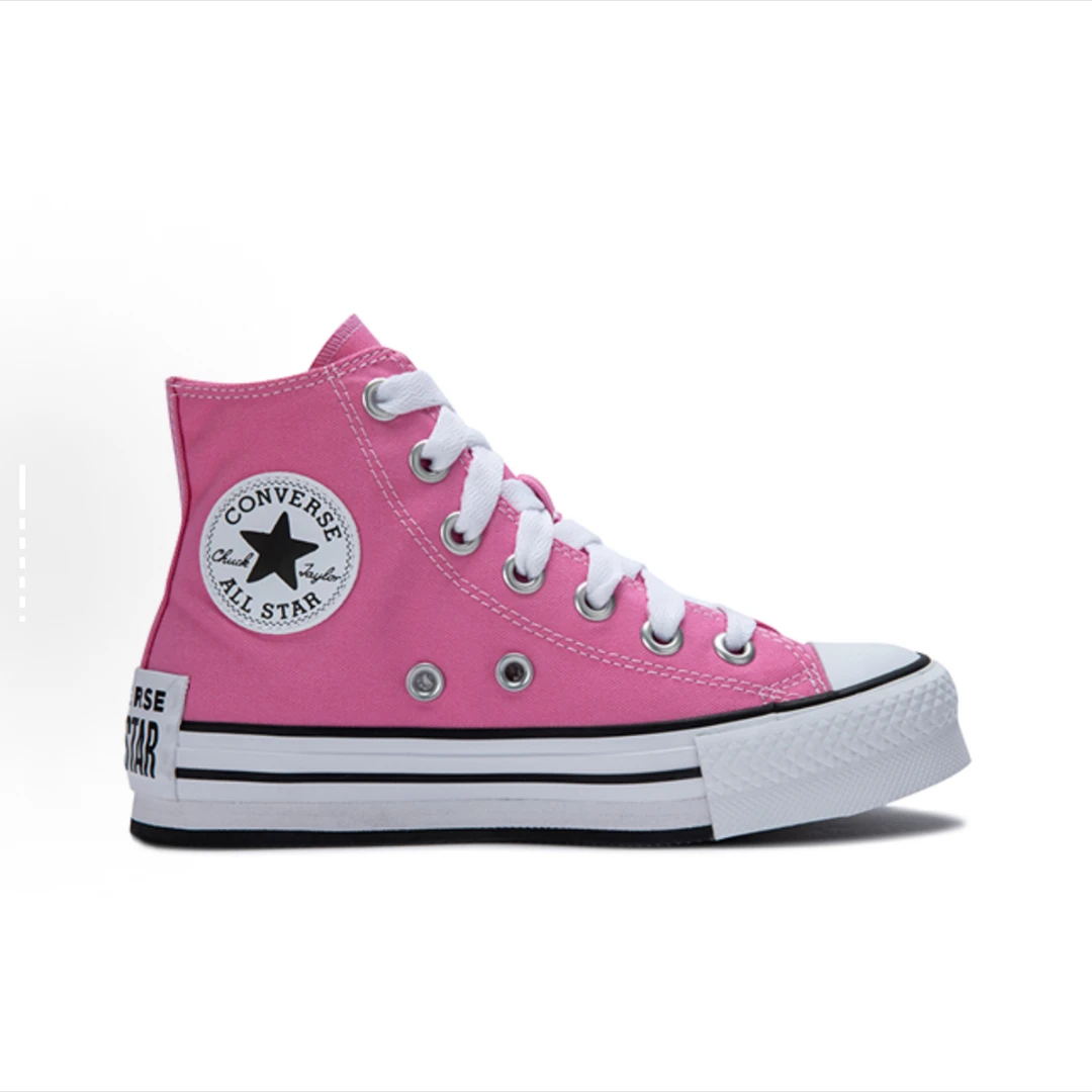 Converse All Star Lift 帆布 徽标舒适 高帮 粉色A08468C