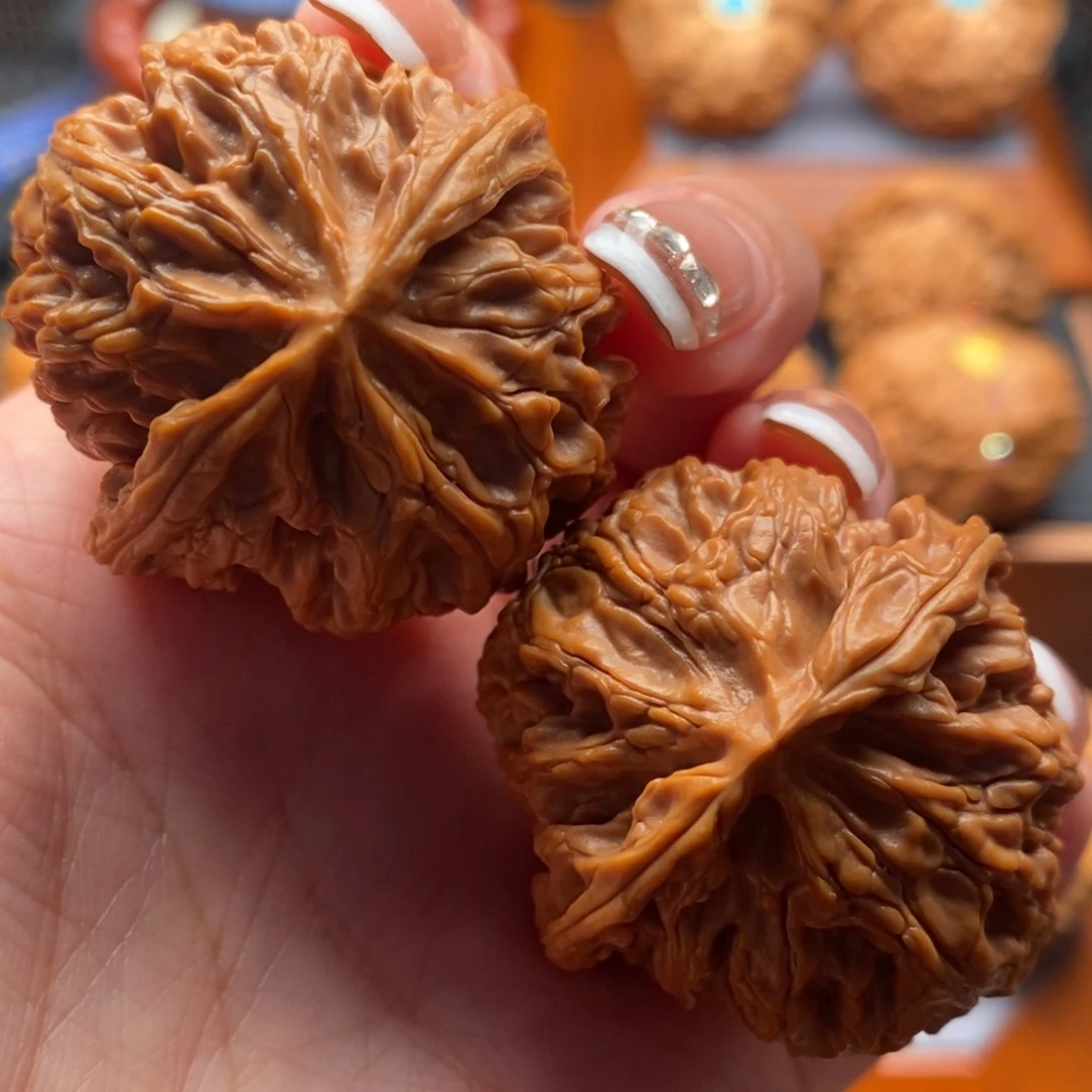 把件文玩核桃39尺全品苹果园