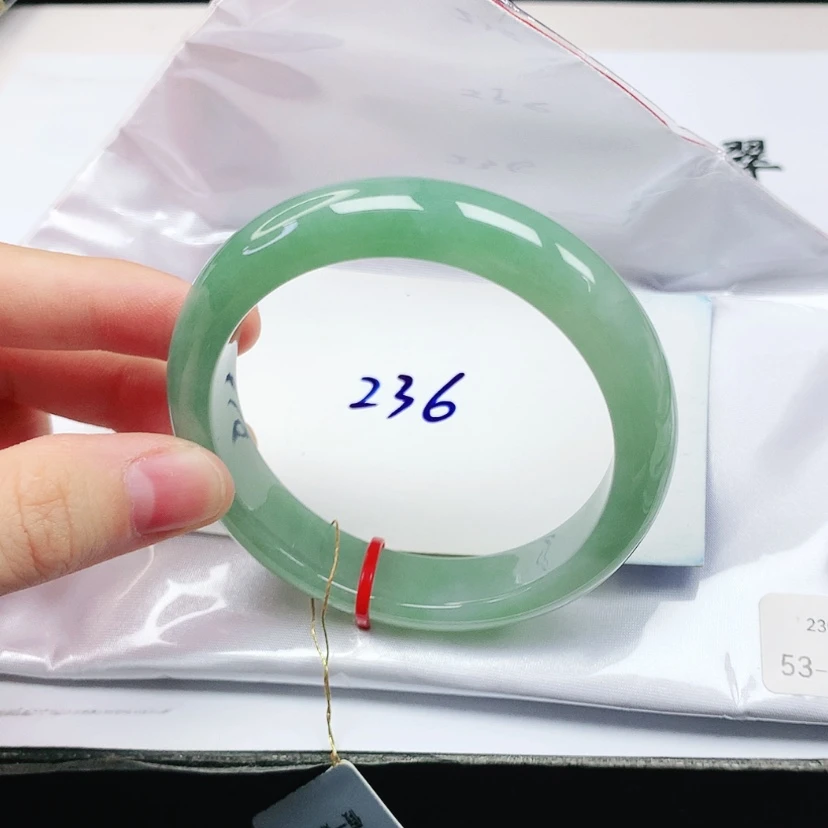 【闪购商品】翡翠手镯未镶嵌缅甸天然a货手镯53