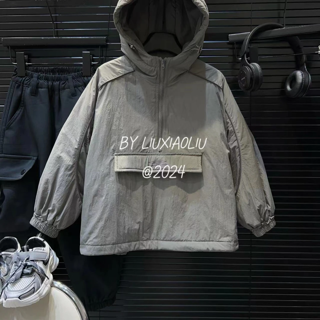 杭州六小六正版 BY LIUXIAOLIU秋冬季儿童连帽棉衣12308
