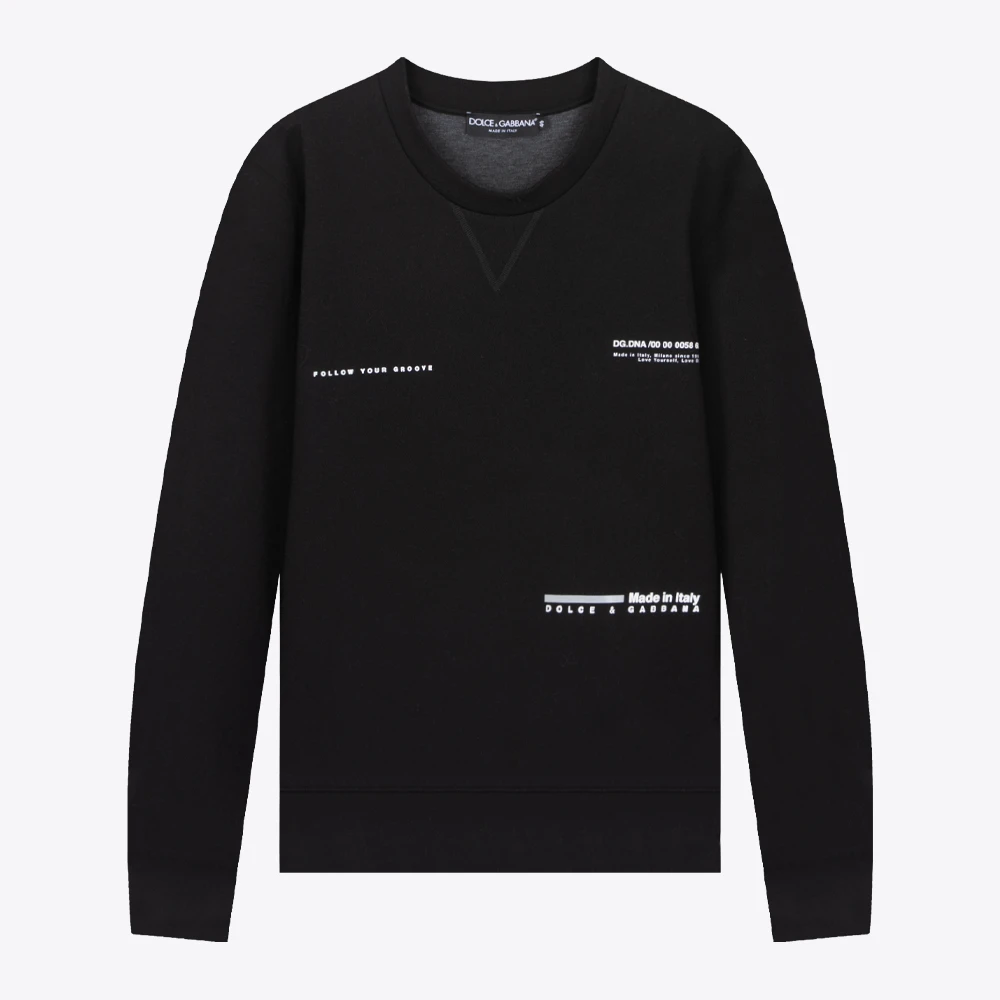 DOLCE GABBANA杜嘉班纳DG字母印花男士圆领卫衣G9UF3ZG7YEES8450