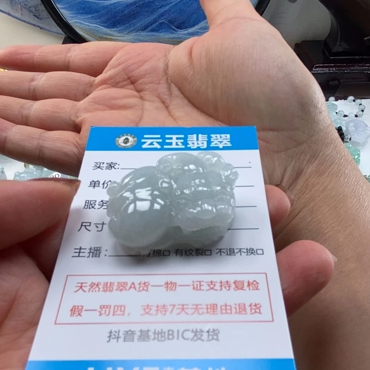 颈饰未镶嵌翡翠多人貔貅
