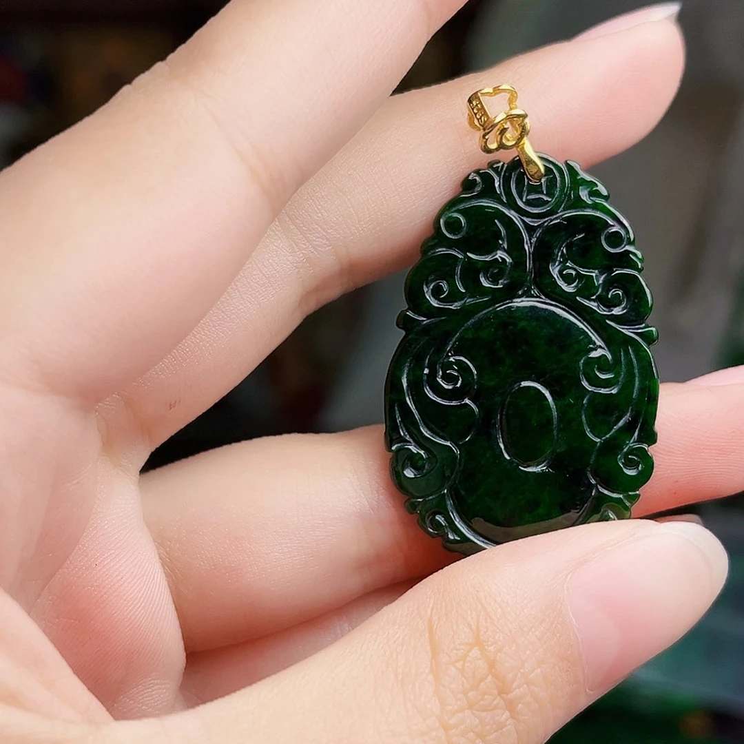 颈饰银S925镶嵌翡翠多样性