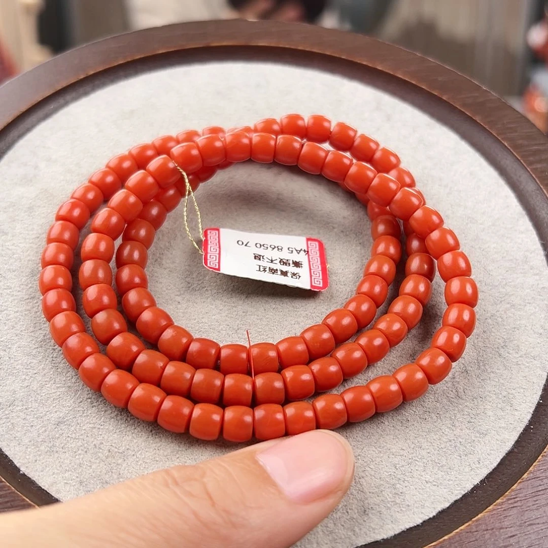 南红玛瑙手串未镶嵌