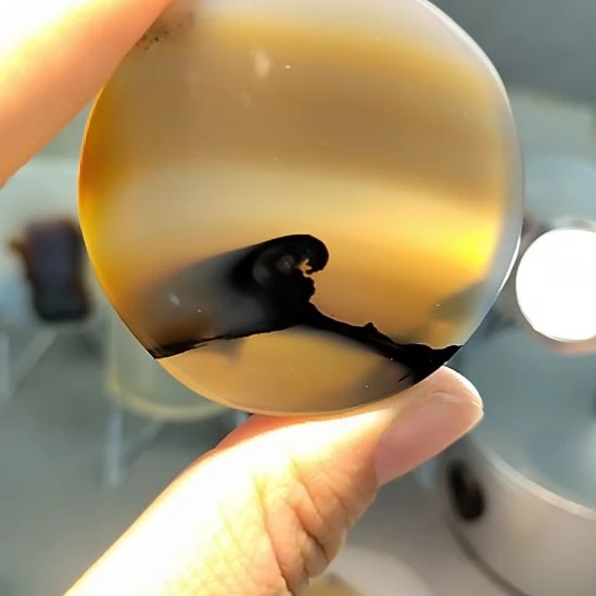 玛瑙/玉髓未镶嵌吊坠挂牌暗鸦