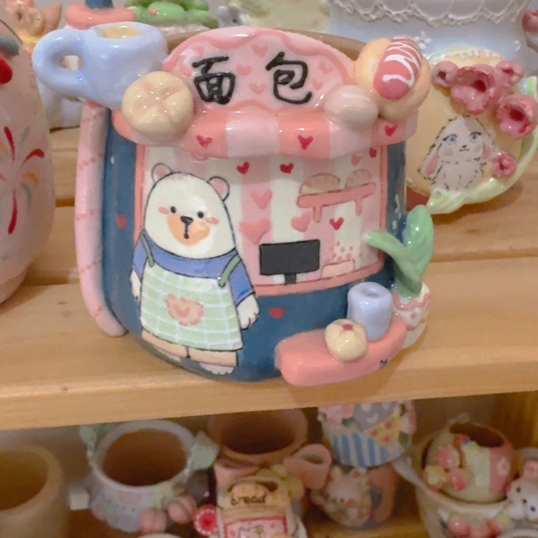 老梧家的手工陶瓷多肉花盆