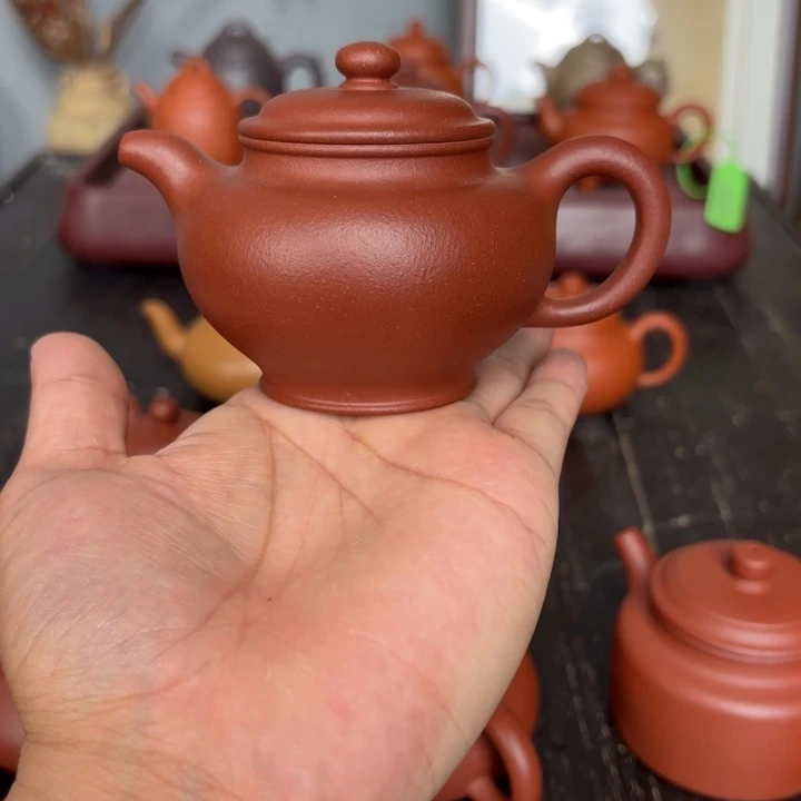紫砂茶壶掇只150毫升红降坡