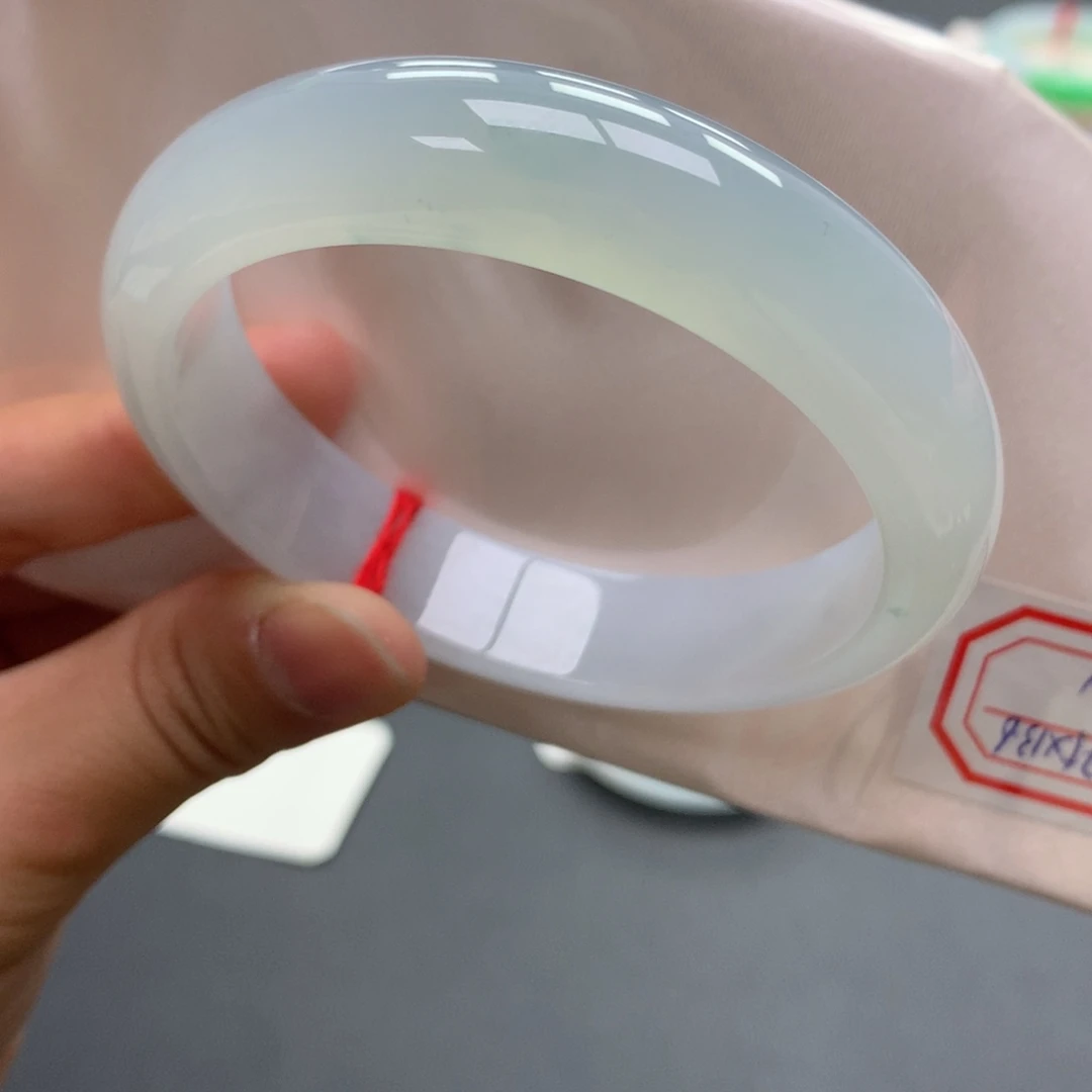 翡翠未镶嵌手镯33号57正