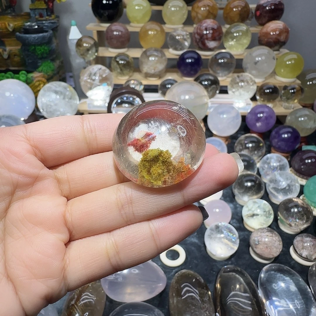 水晶未镶嵌珠宝半成品幽灵吊坠