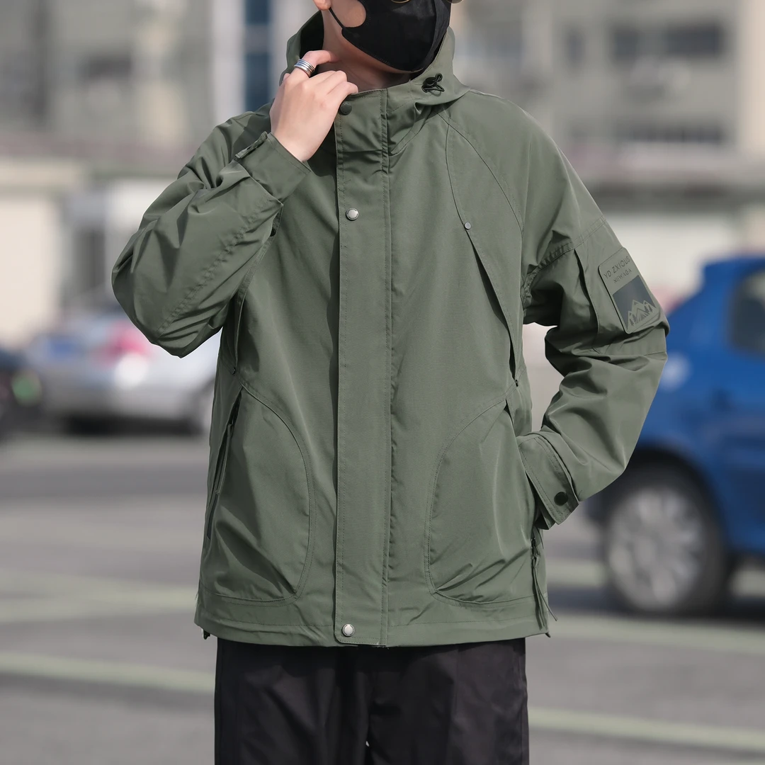 【Y.P】2025年户外防风户外时尚潮牌运动连帽休闲夹克男士外套