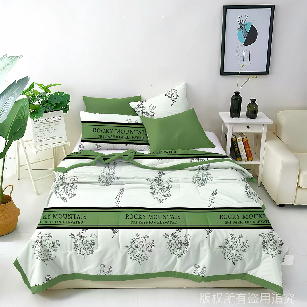 【免费15天试睡】2025新款轻奢印花夏凉被空调被150*200夏被可机洗