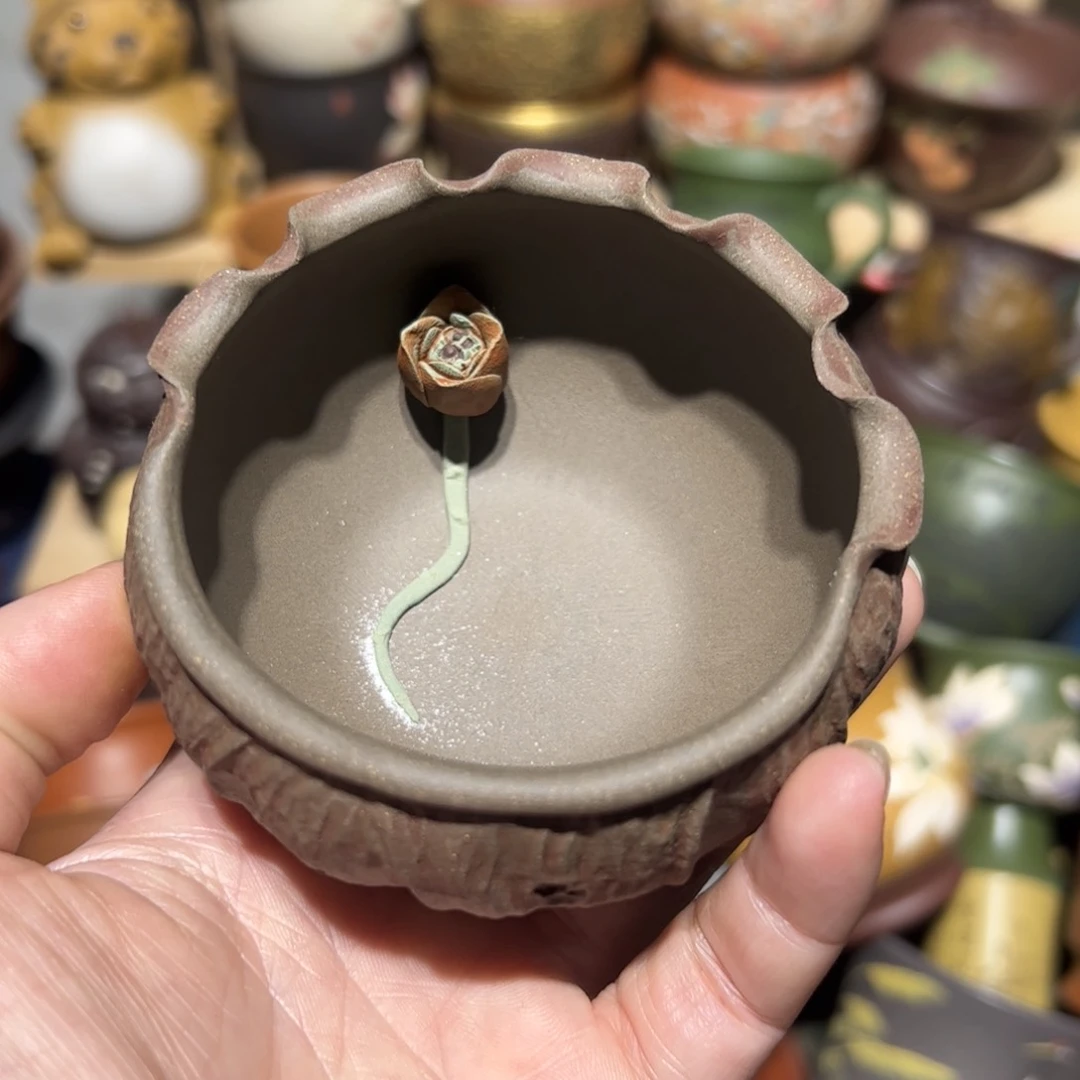 紫砂茶杯宜兴紫砂主人杯