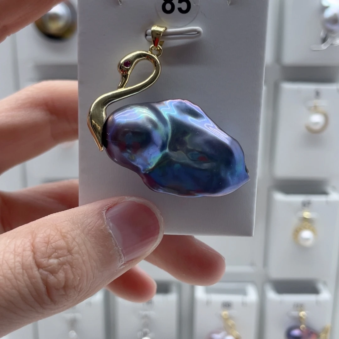 颈饰合金淡水珍珠